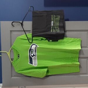 Seattle Seahawks Concepts Sport Meter T-Shirt & Shorts Sleep Set - Charcoal/Neon